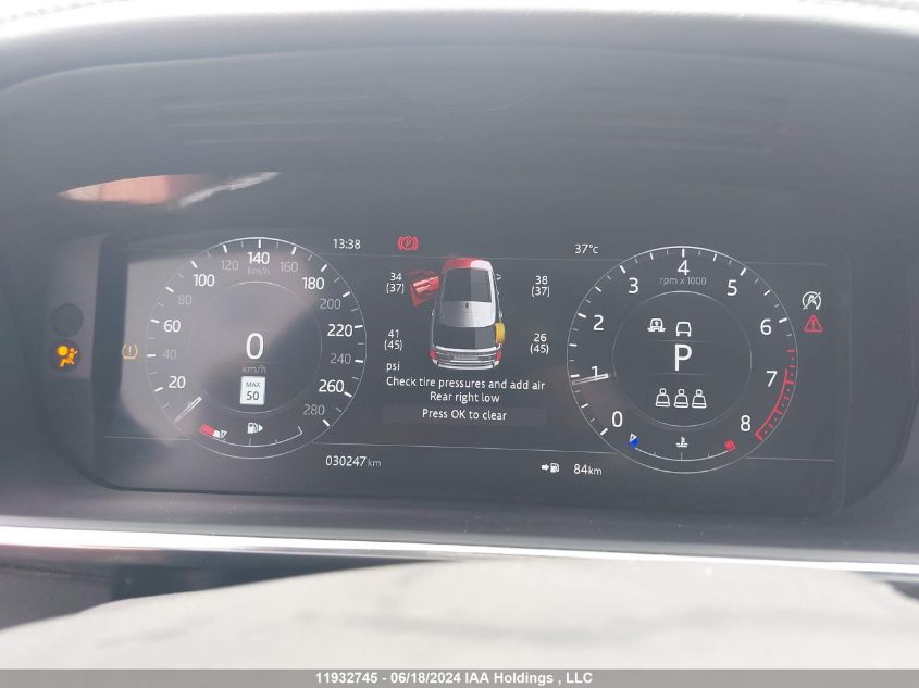 2020 Land Rover Range Rover VIN: SALGS2SE4LA596217 Lot: 11932745