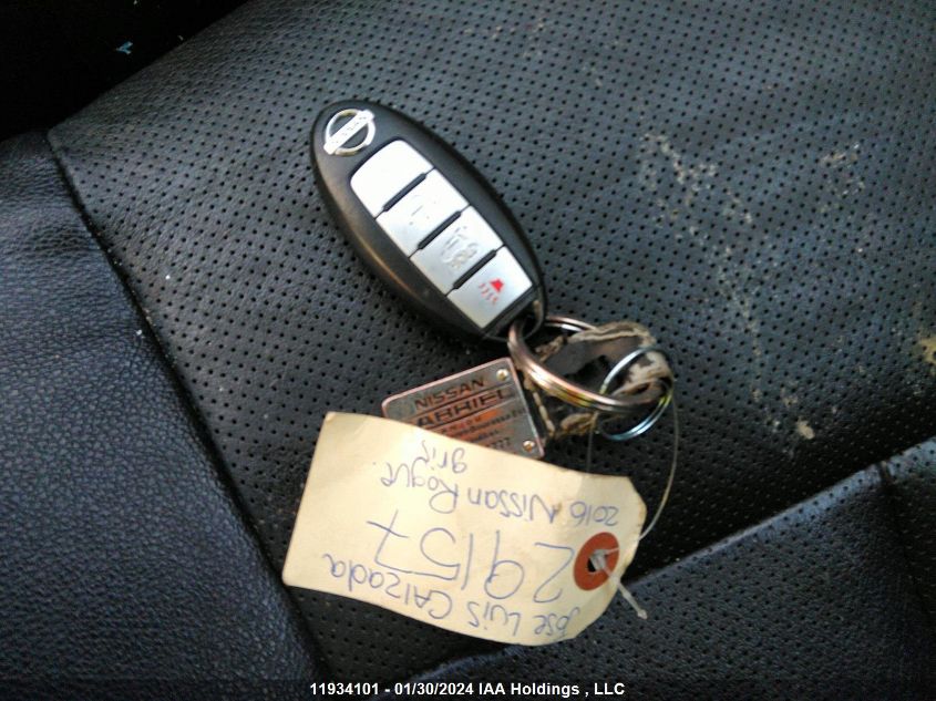 2016 Nissan Rogue VIN: 5N1AT2MV1GC833713 Lot: 11934101