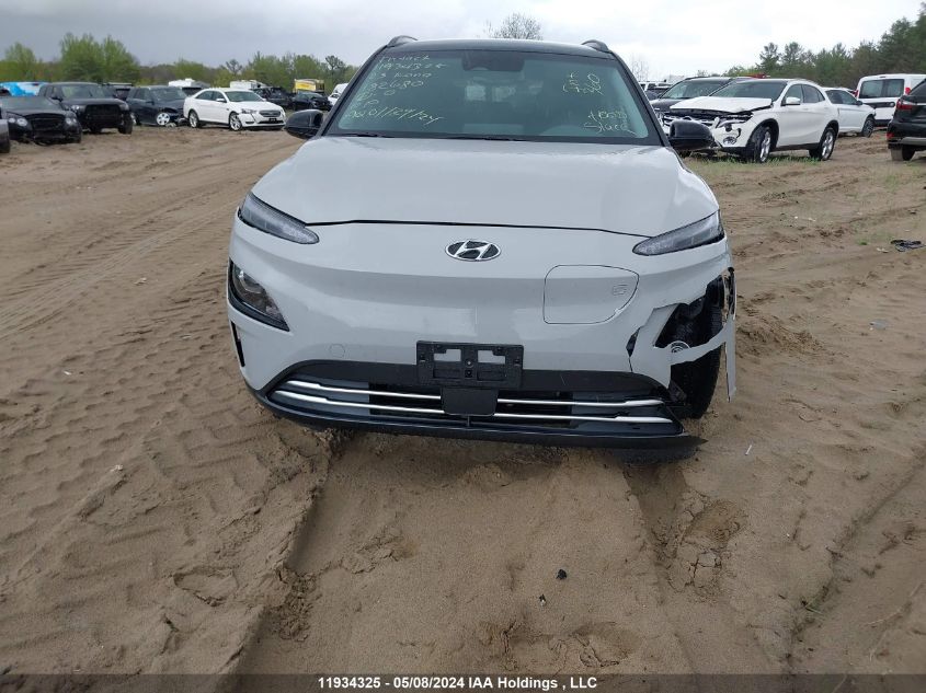 2023 Hyundai Kona Electric Preferred With Two-Tone Roof VIN: KM8K23AG3PU182680 Lot: 11934325