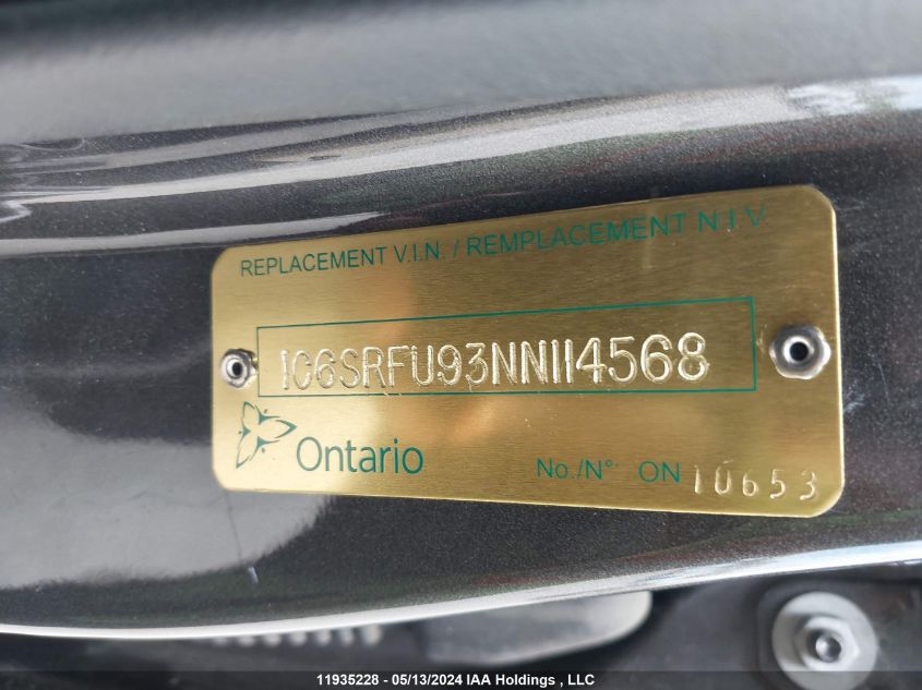 2022 Ram 1500 Trx VIN: 1C6SRFU93NN114568 Lot: 11935228