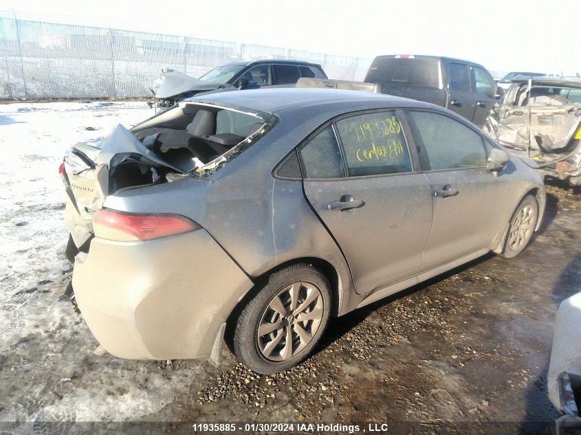 2020 Toyota Corolla Le VIN: 5YFBPRBE0LP016162 Lot: 11935885