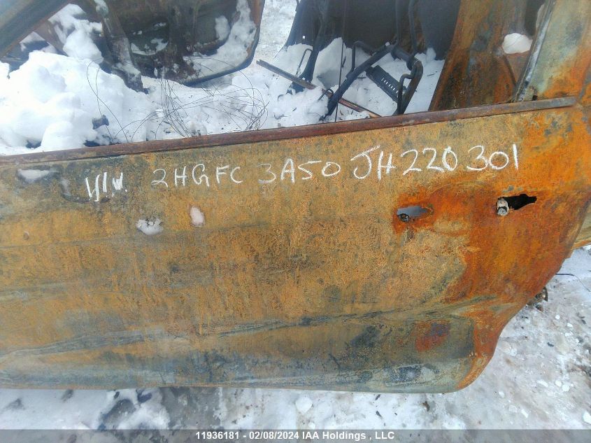 2018 Honda Civic Si Si VIN: 2HGFC3A50JH220301 Lot: 11936181