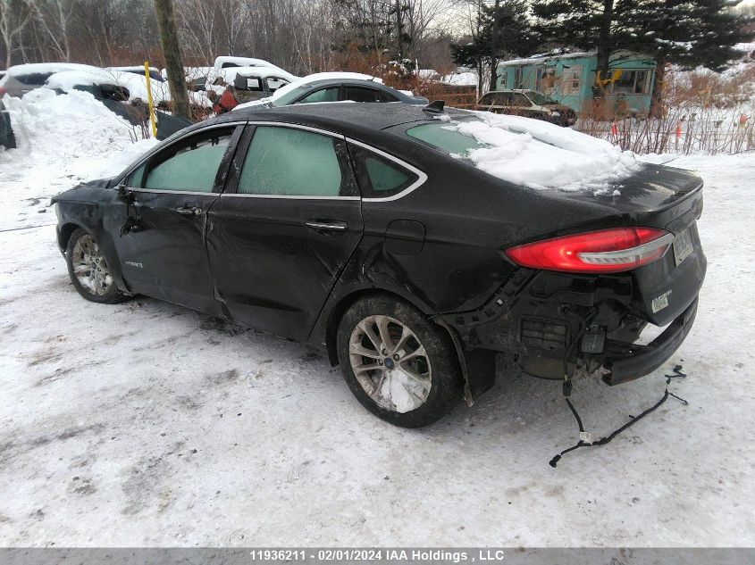 2019 Ford Fusion Hybrid Sel VIN: 3FA6P0MU9KR155870 Lot: 11936211