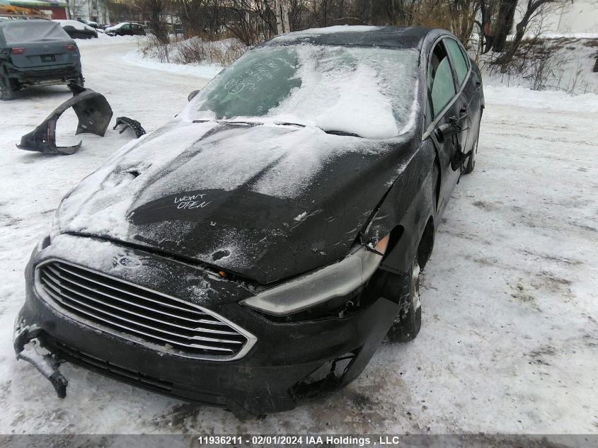 2019 Ford Fusion Hybrid Sel VIN: 3FA6P0MU9KR155870 Lot: 11936211