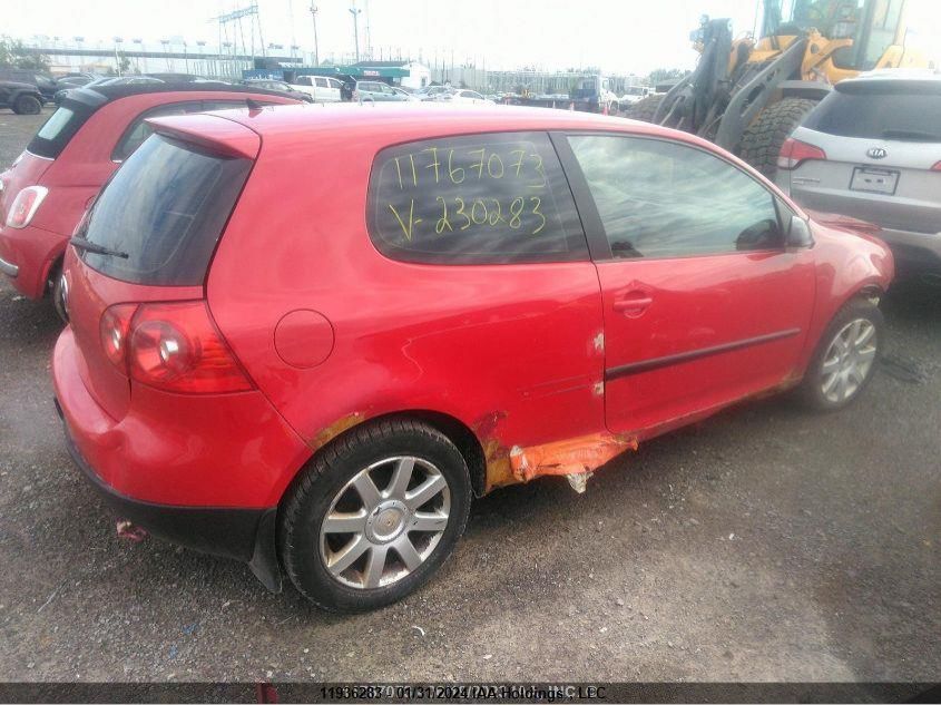 2007 Volkswagen Rabbit VIN: WVWBR71K47W230283 Lot: 11936283