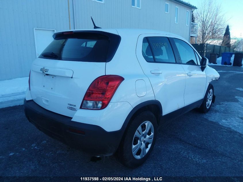 2014 Chevrolet Trax VIN: 3GNCJKEB3EL164974 Lot: 11937598