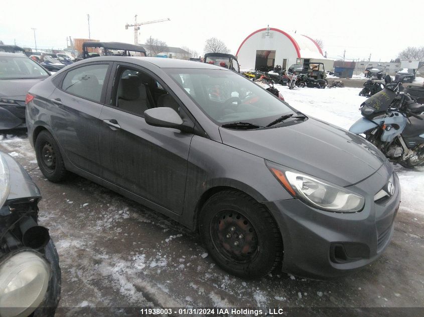 2013 Hyundai Accent Gl VIN: KMHCT4AEXDU495095 Lot: 11938003