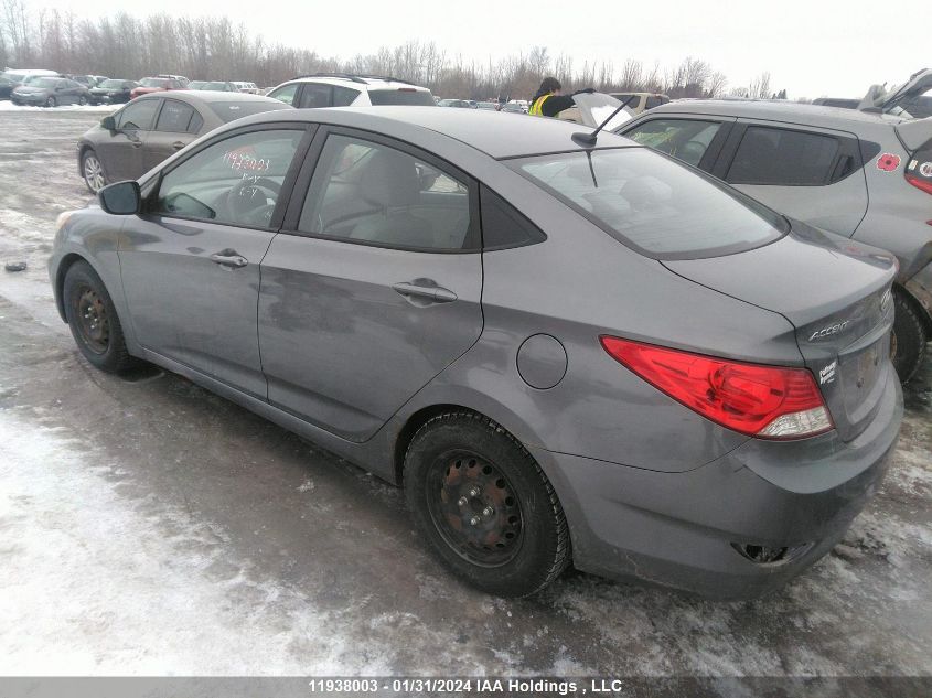 2013 Hyundai Accent Gl VIN: KMHCT4AEXDU495095 Lot: 11938003