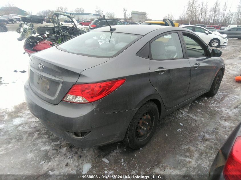 2013 Hyundai Accent Gl VIN: KMHCT4AEXDU495095 Lot: 11938003