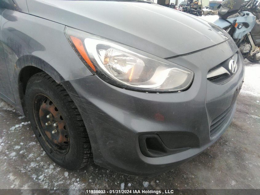 2013 Hyundai Accent Gl VIN: KMHCT4AEXDU495095 Lot: 11938003