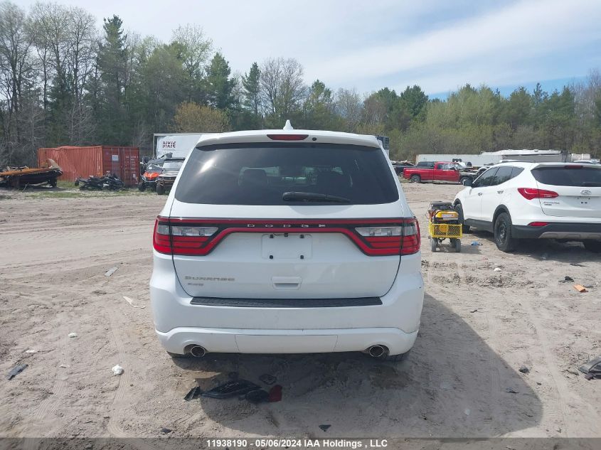 2016 Dodge Durango Sxt VIN: 1C4RDJAG9GC449389 Lot: 11938190