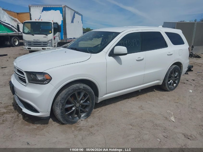 2016 Dodge Durango Sxt VIN: 1C4RDJAG9GC449389 Lot: 11938190