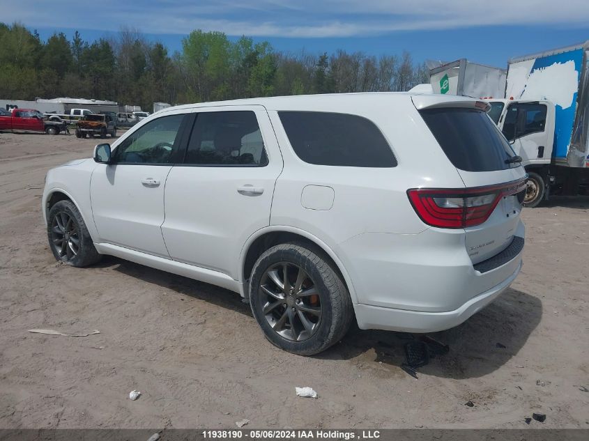 2016 Dodge Durango Sxt VIN: 1C4RDJAG9GC449389 Lot: 11938190