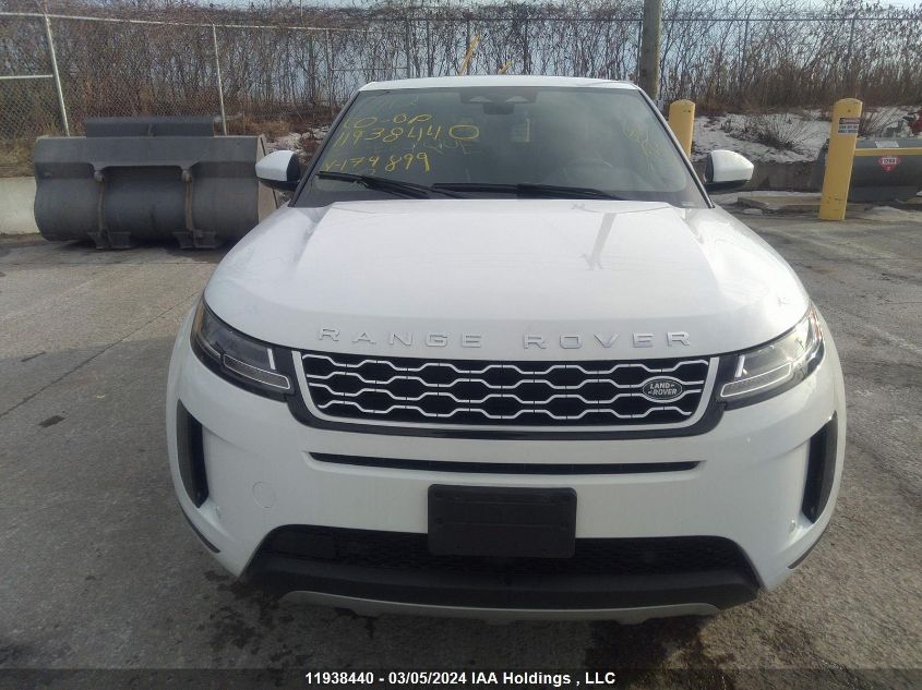 2022 Land Rover Range Rover Evoque VIN: SALZJ2FX4NH174899 Lot: 11938440