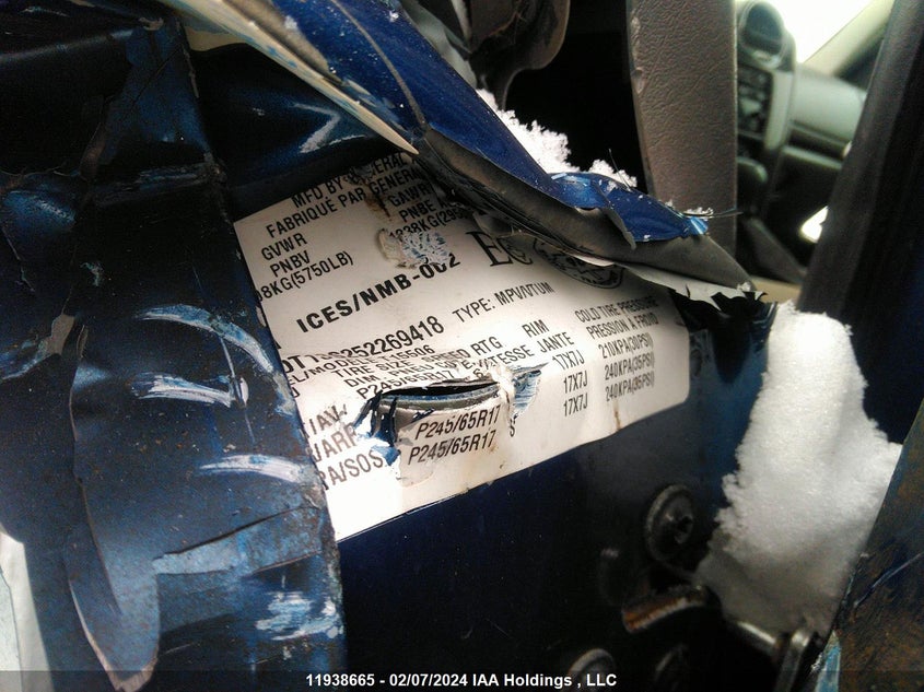 2005 GMC Envoy VIN: 1GKDT13S252269418 Lot: 11938665