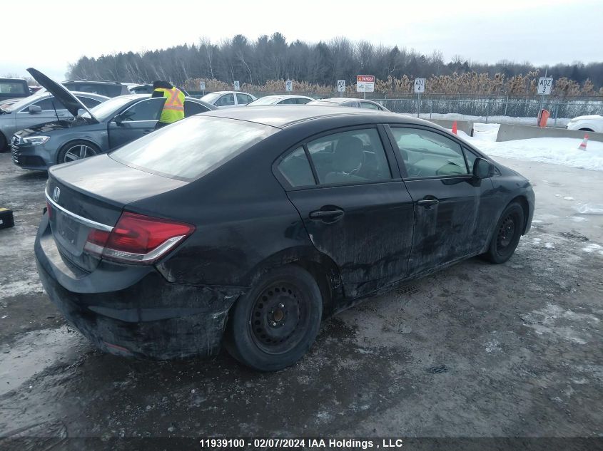 2013 Honda Civic Lx VIN: 2HGFB2F4XDH006949 Lot: 11939100