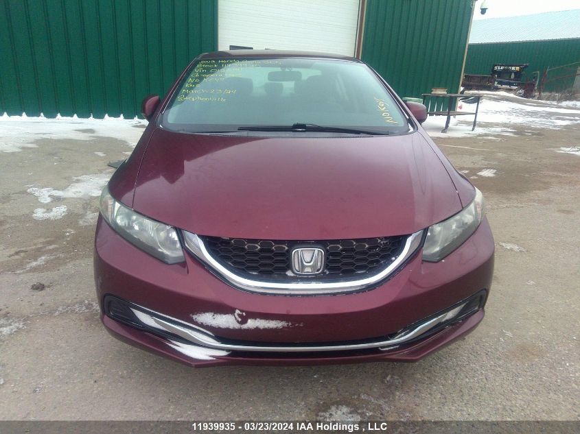 2013 Honda Civic Sdn VIN: 2HGFB2F45DH012044 Lot: 11939935