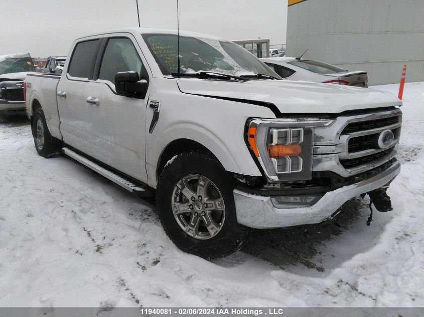 2022 Ford F150 Supercrew VIN: 1FTFW1E57NKE33300 Lot: 11940081