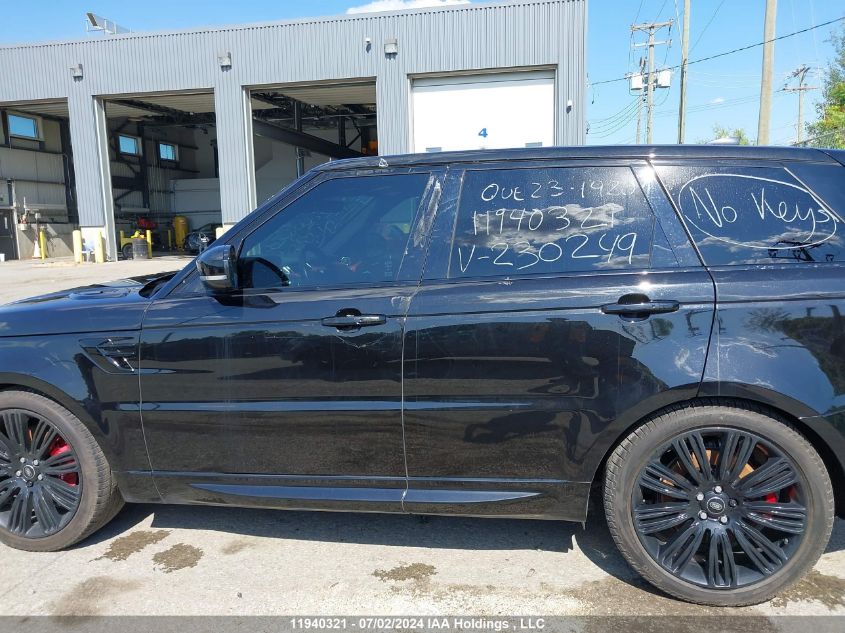 2022 Land Rover Range Rover Sport VIN: SALWR2SE4NA230249 Lot: 11940321