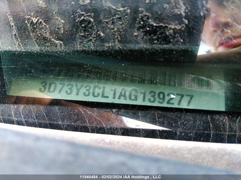 2010 Dodge Ram 3500 Laramie VIN: 3D73Y3CL1AG139277 Lot: 11940484