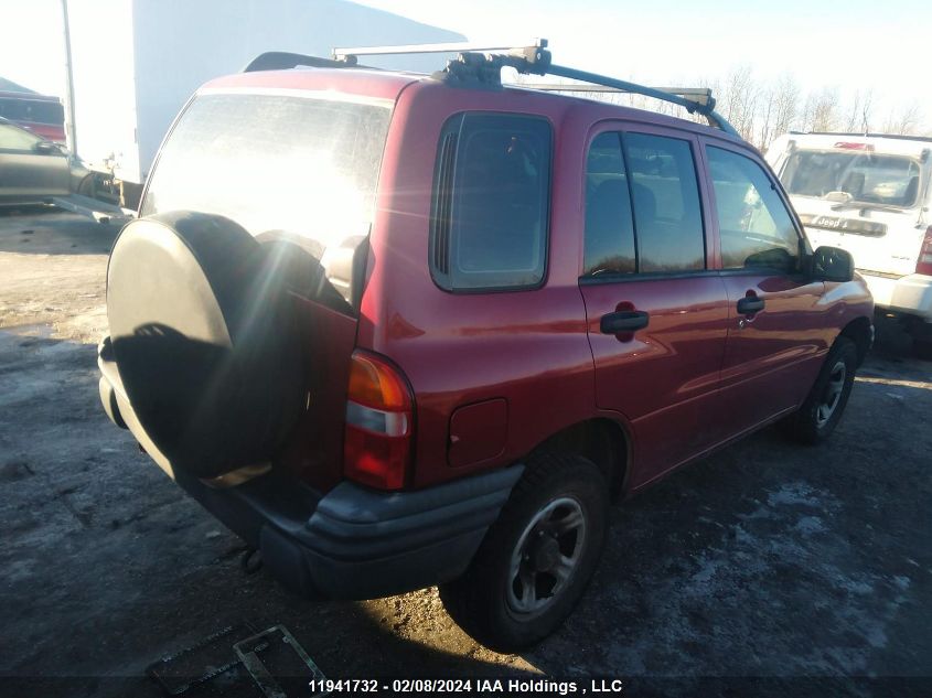 2001 Chevrolet Tracker VIN: 2CNBJ13C316902521 Lot: 11941732