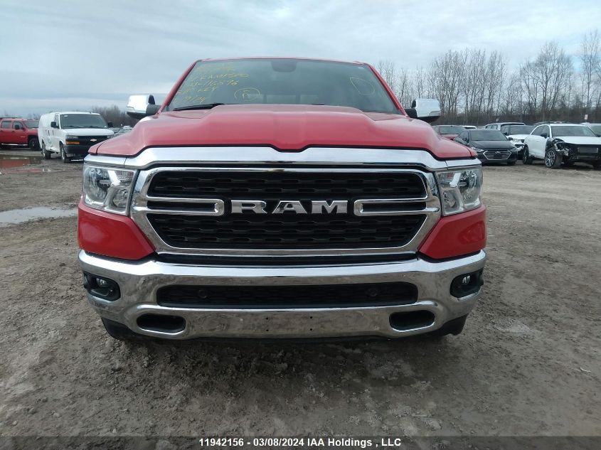 2022 Ram 1500 Big Horn VIN: 1C6SRFFT7NN116896 Lot: 11942156