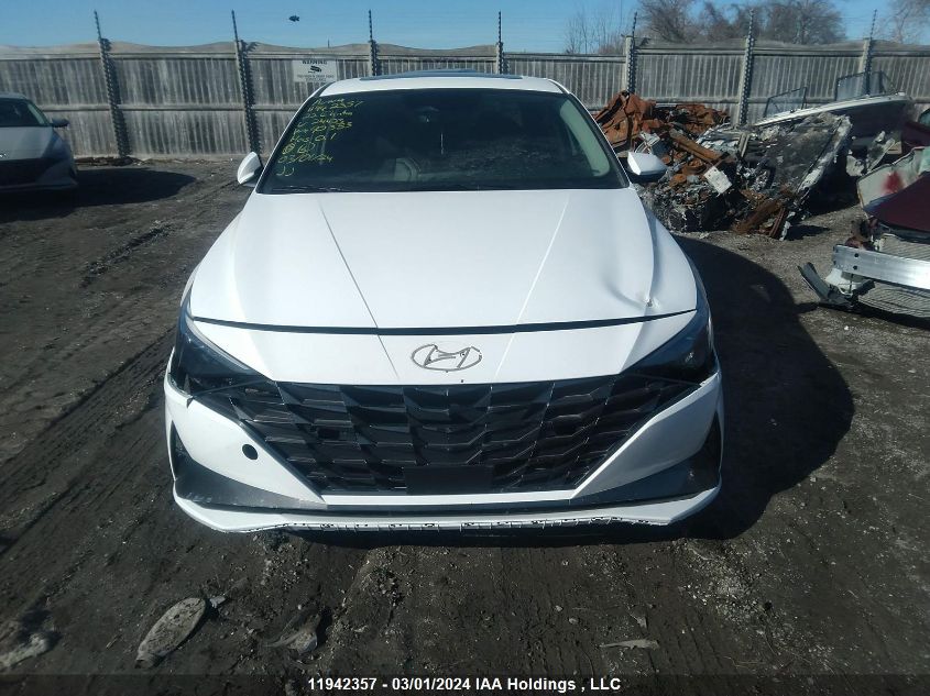 2022 Hyundai Elantra Ultimate Ivt VIN: KMHLN4AG4NU214423 Lot: 11942357