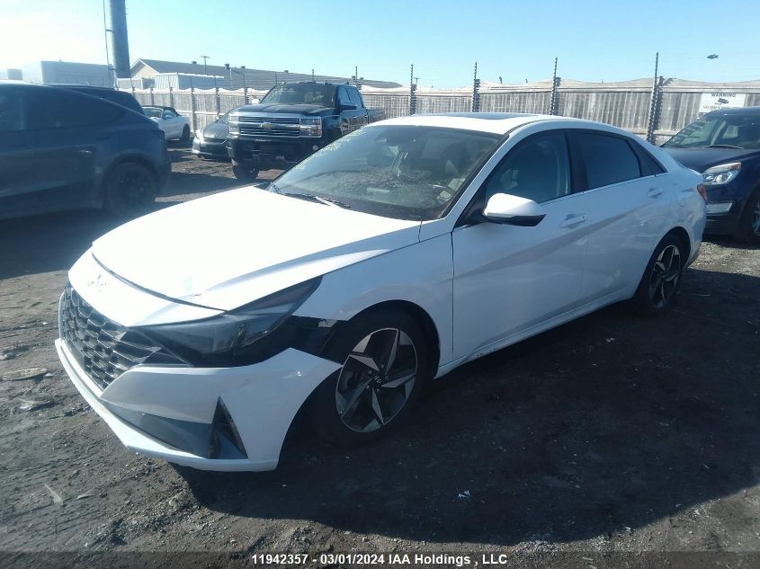 2022 Hyundai Elantra Ultimate Ivt VIN: KMHLN4AG4NU214423 Lot: 11942357