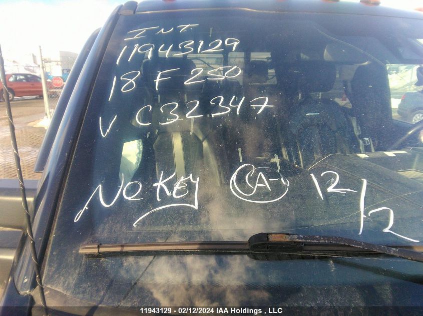 2018 Ford F250 Super Duty VIN: 1FT7W2BT6JEC32347 Lot: 11943129