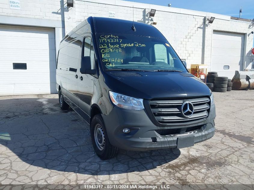 2022 Mercedes-Benz Sprinter 2500 VIN: W1Y40CHY0NT089048 Lot: 11943317