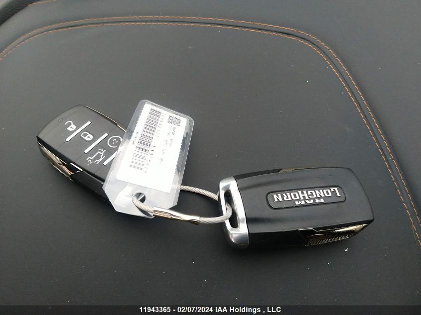 2022 Ram 1500 Limited Longhorn VIN: 1C6SRFST7NN378410 Lot: 11943365