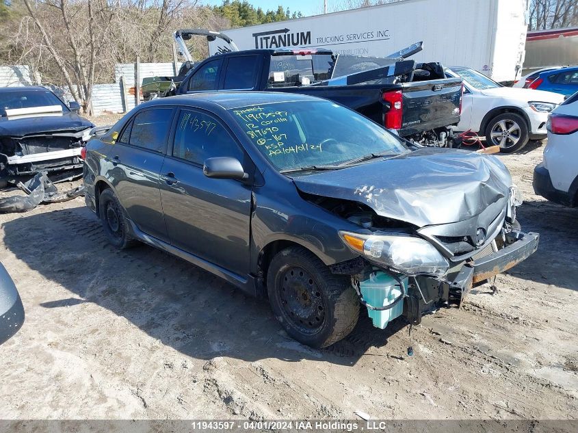 2012 Toyota Corolla VIN: 2T1BU4EE9CC819690 Lot: 11943597