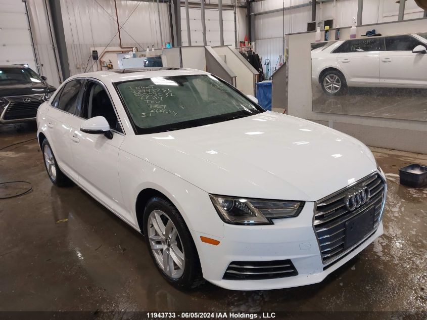 2017 Audi A4 Premium VIN: WAUANAF40HN003031 Lot: 11943733