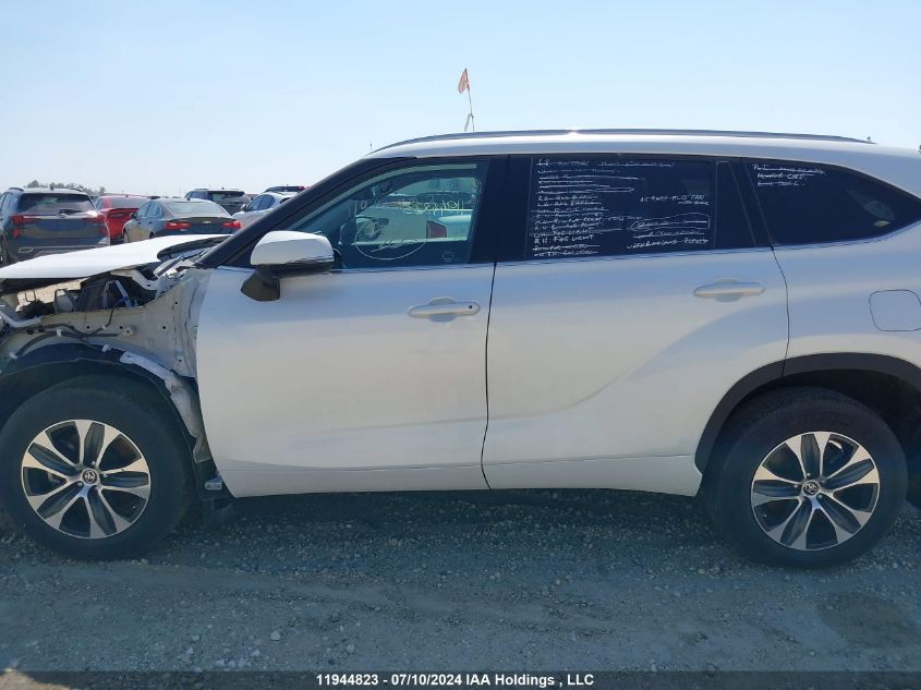2022 Toyota Highlander Xle VIN: 5TDGZRBH6NS189432 Lot: 11944823