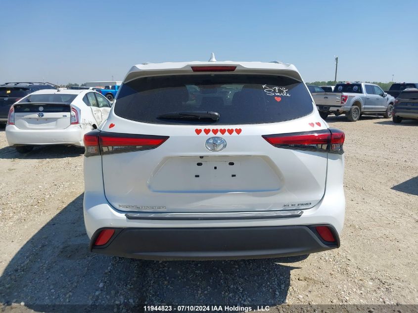 2022 Toyota Highlander Xle VIN: 5TDGZRBH6NS189432 Lot: 11944823