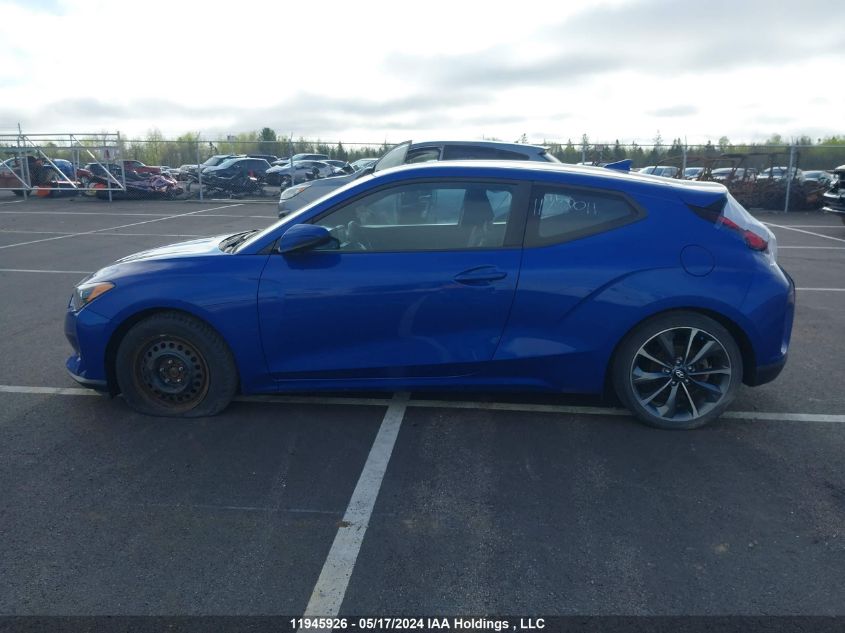 2019 Hyundai Veloster 2.0 Gl VIN: KMHTG6AF8KU010085 Lot: 11945926