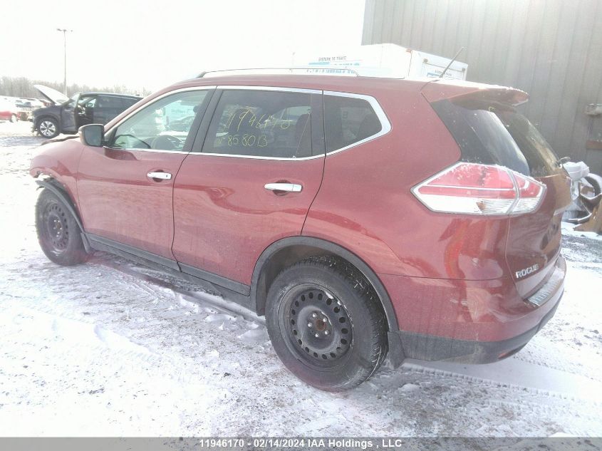 2015 Nissan Rogue S/Sl/Sv VIN: 5N1AT2MT3FC858013 Lot: 11946170