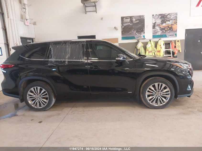 2023 Toyota Highlander Hybrid Limited/Hybrid Platinum VIN: 5TDEBRCH2PS120587 Lot: 11947274