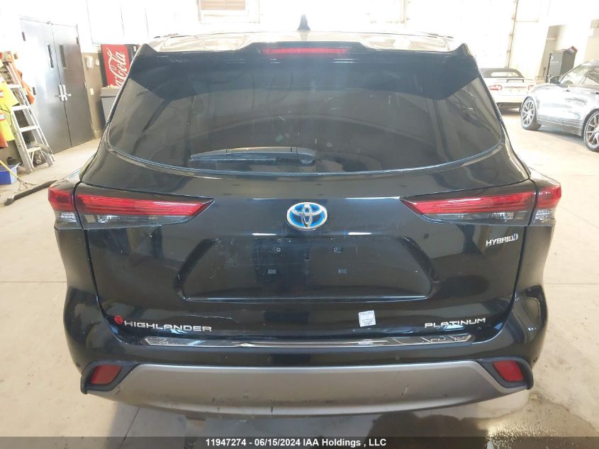 2023 Toyota Highlander Hybrid Limited/Hybrid Platinum VIN: 5TDEBRCH2PS120587 Lot: 11947274