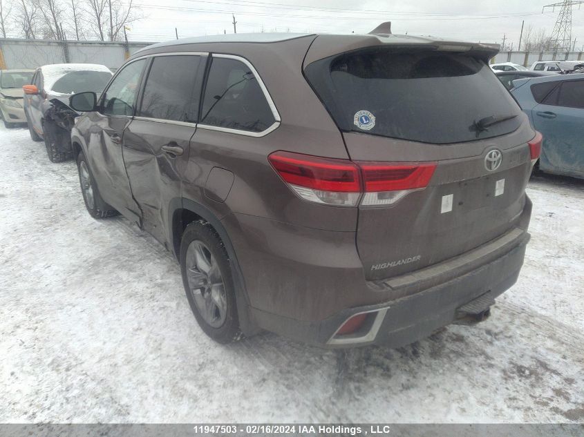 2017 Toyota Highlander Limited VIN: 5TDDZRFH7HS367527 Lot: 11947503