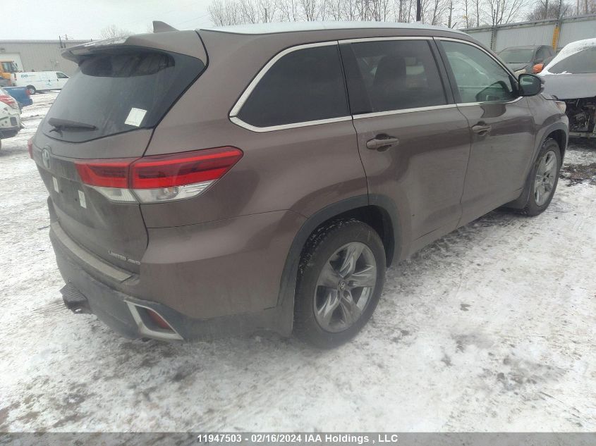 2017 Toyota Highlander Limited VIN: 5TDDZRFH7HS367527 Lot: 11947503