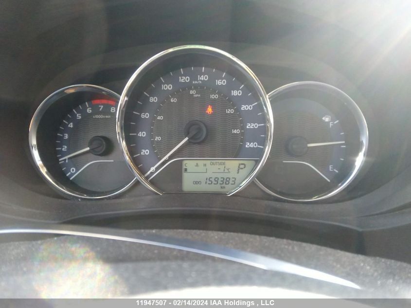 2014 Toyota Corolla L/Le/Le Pls/Prm/S/S Pls VIN: 2T1BURHE4EC186107 Lot: 50419964