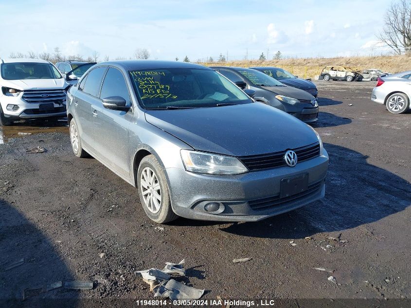 2012 Volkswagen Jetta Sedan VIN: 3VWDK7AJ1CM007789 Lot: 11948014