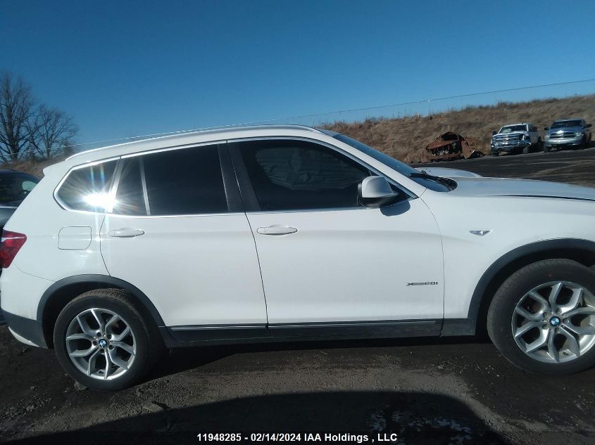 2013 BMW X3 VIN: 5UXWX9C51D0A32030 Lot: 11948285