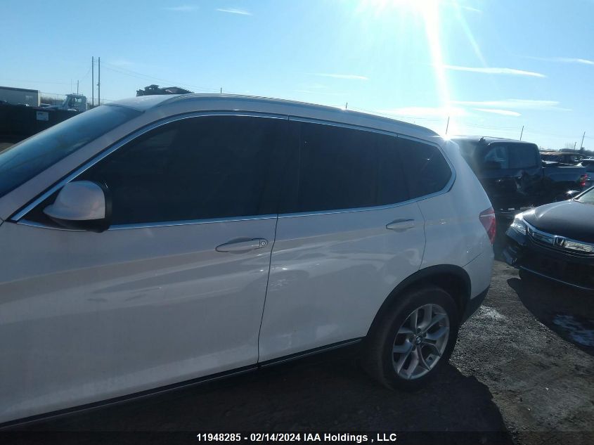 2013 BMW X3 VIN: 5UXWX9C51D0A32030 Lot: 11948285