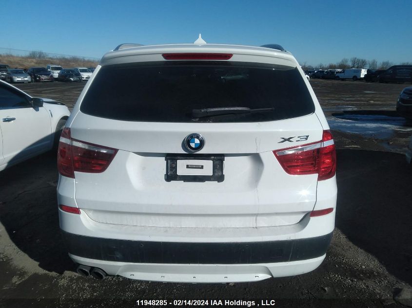 2013 BMW X3 VIN: 5UXWX9C51D0A32030 Lot: 11948285