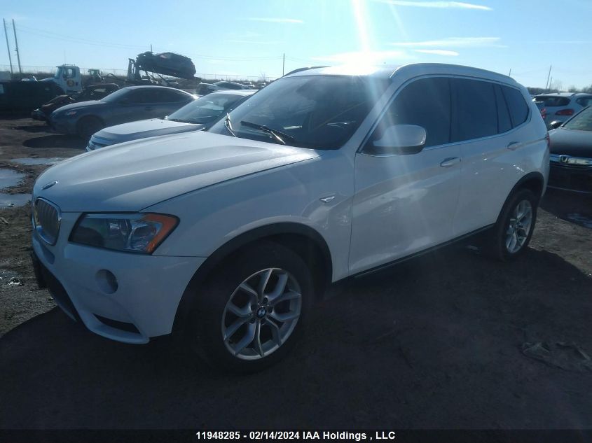 2013 BMW X3 VIN: 5UXWX9C51D0A32030 Lot: 11948285