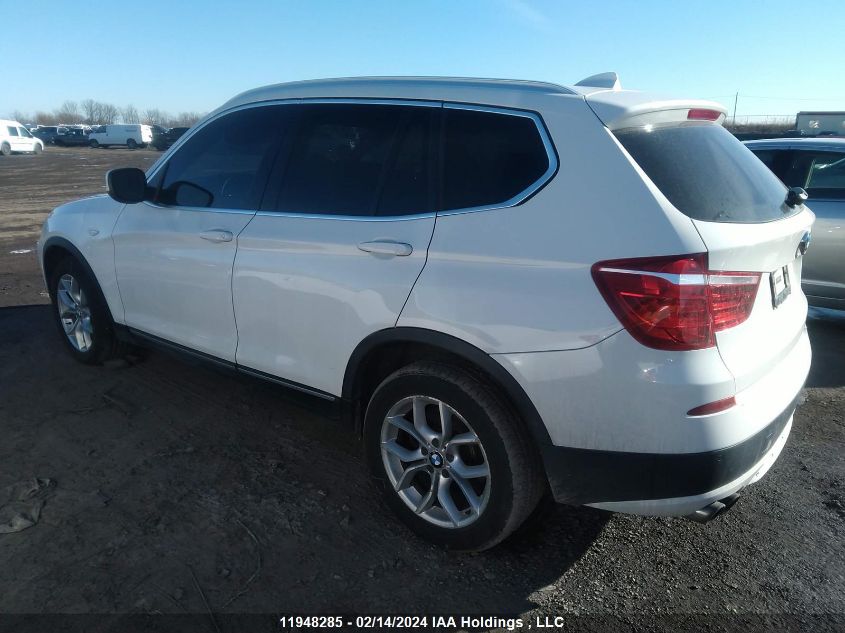 2013 BMW X3 VIN: 5UXWX9C51D0A32030 Lot: 51054354