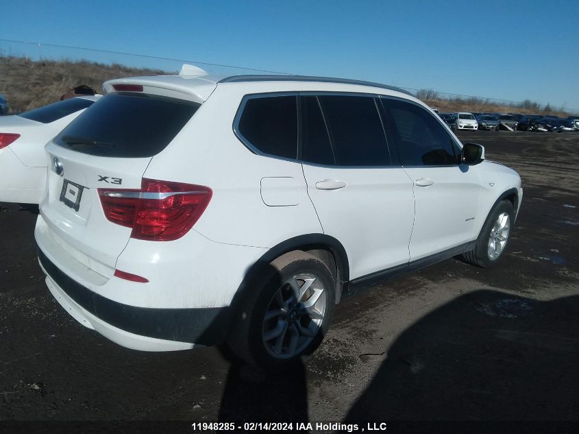2013 BMW X3 VIN: 5UXWX9C51D0A32030 Lot: 11948285