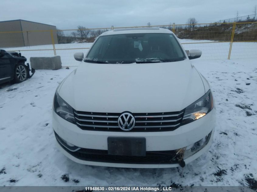 2013 Volkswagen Passat VIN: 1VWCN7A38DC115818 Lot: 11948630
